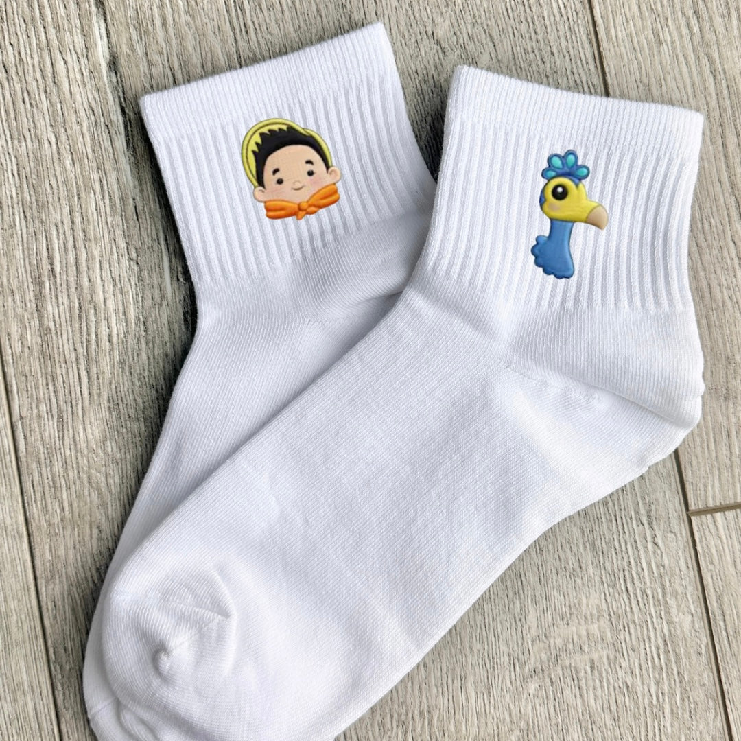 Embroidered UP socks
