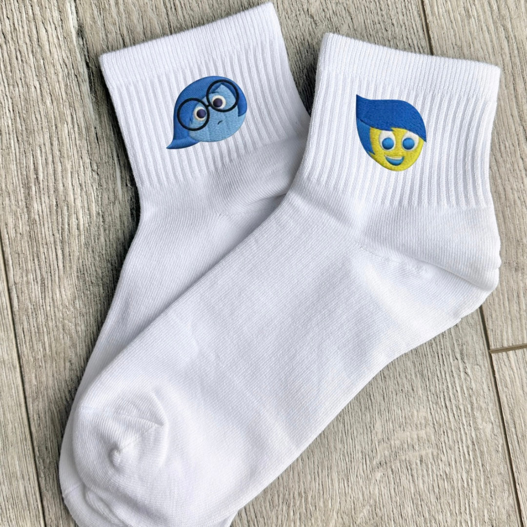 Embroidered Inside out socks