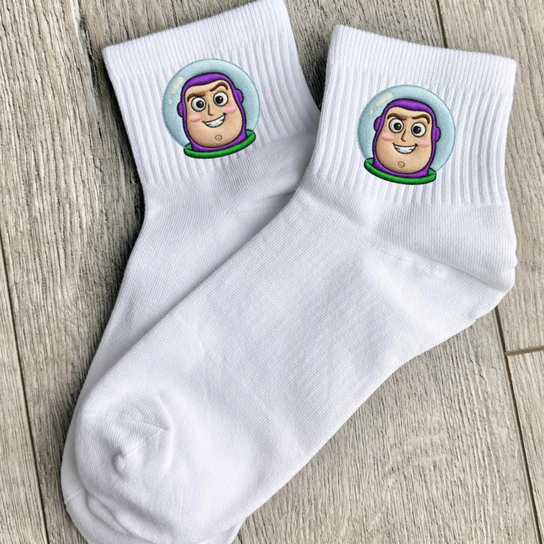 Embroidered Buzz socks