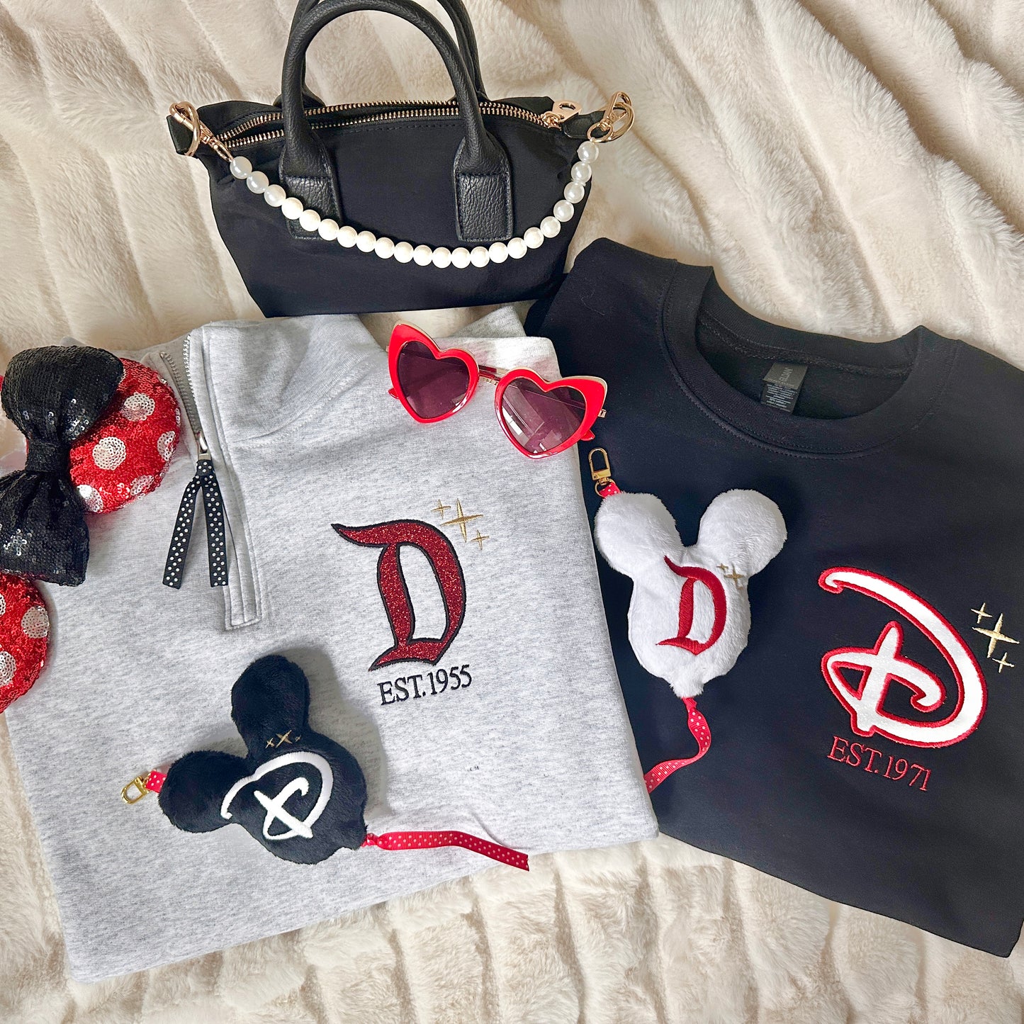 Disneyland or Disney World embroidered sweater, tee or tank top