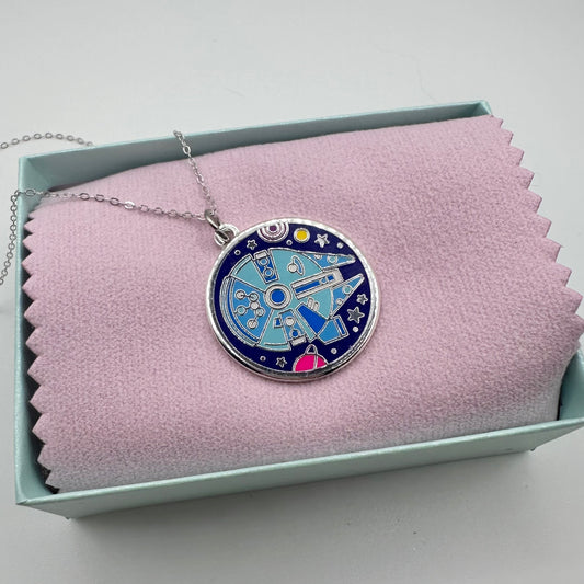 Millennium falcon necklace