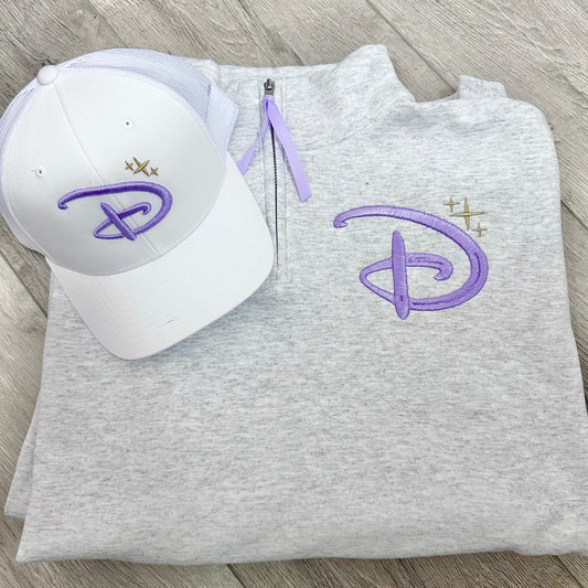 Disneyland or Disneyworld “D” SET (purple)