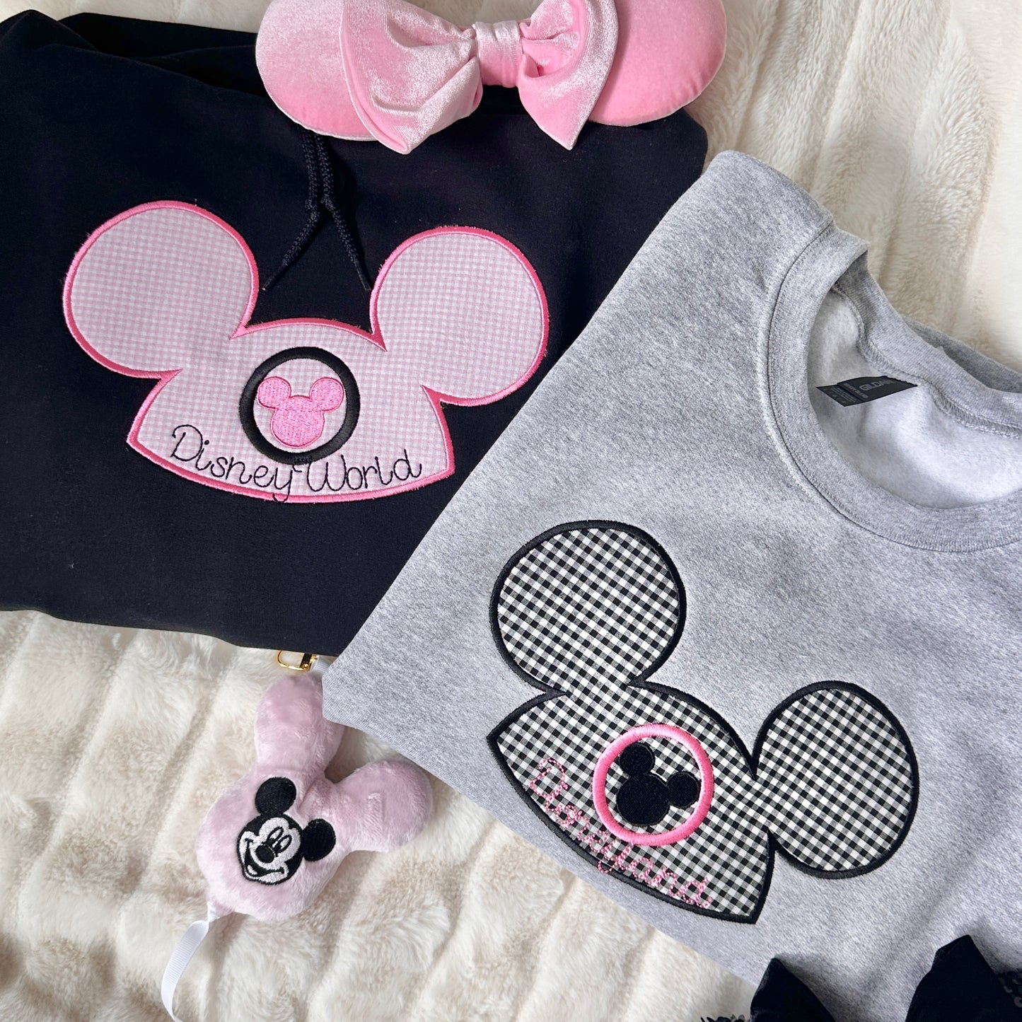 Mouse hat appliqué design