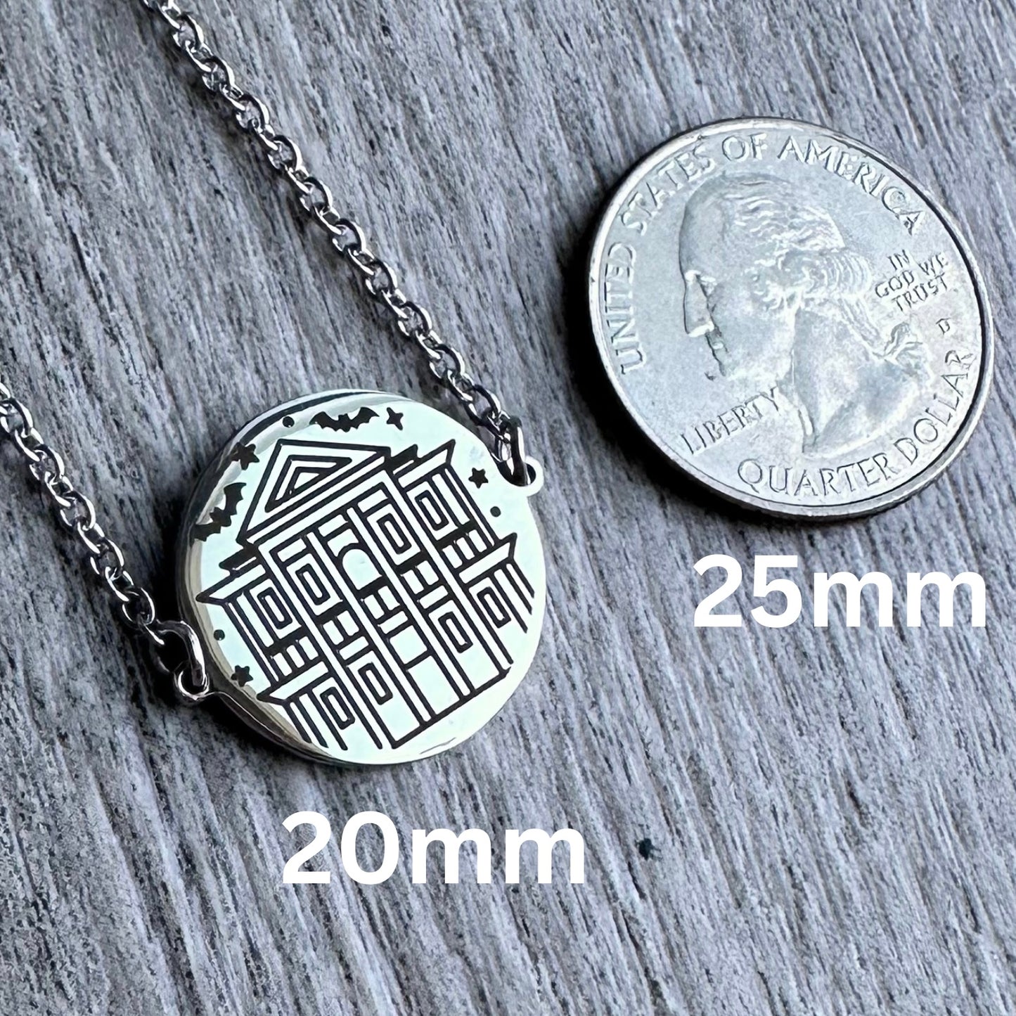 Castle Snow globe Necklace