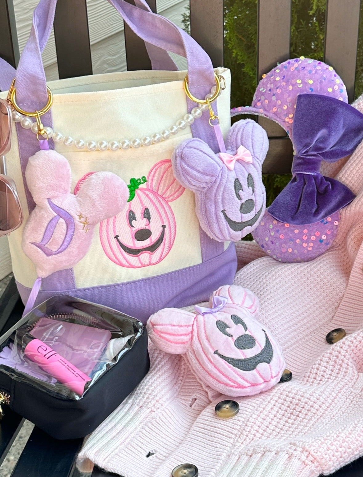 Pastel Pumpkin Mouse Bag Charm