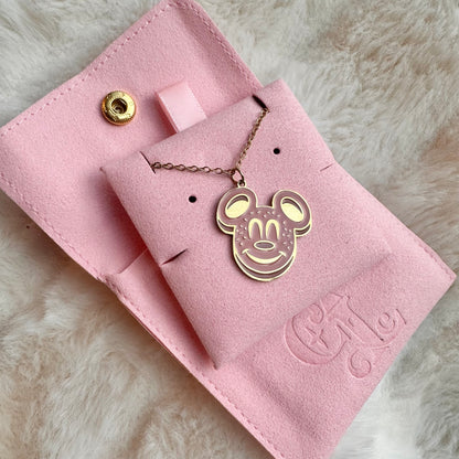 Mickey pretzel charm necklace