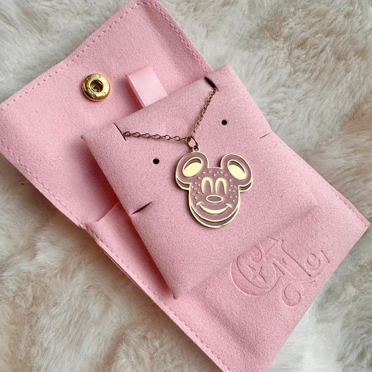 Mickey pretzel charm necklace