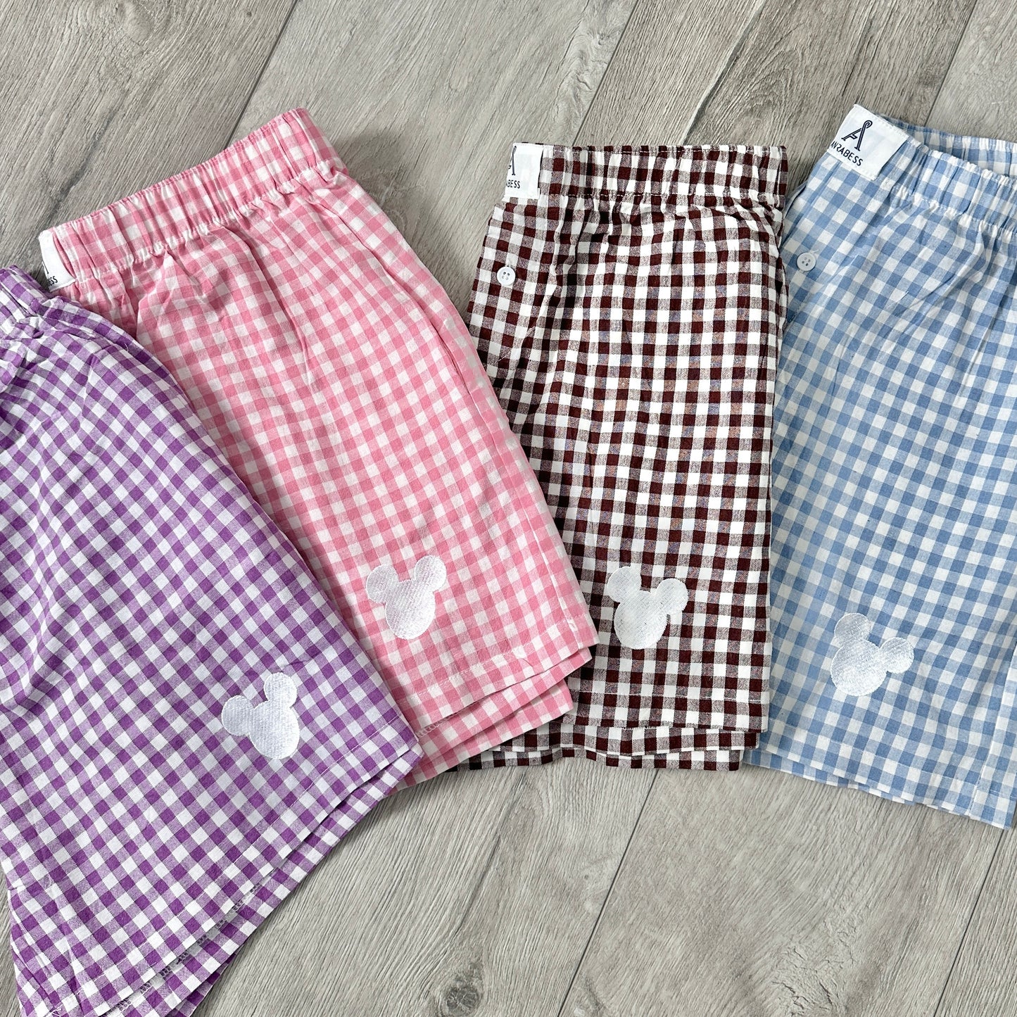 Mouse gingham SWEATSHIRT bundle