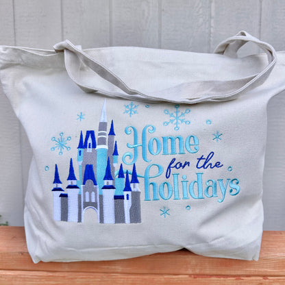 Home for the holidays tote