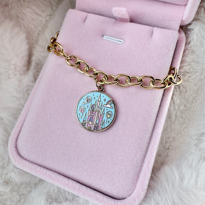 Enamel MK/DLR castle bracelet