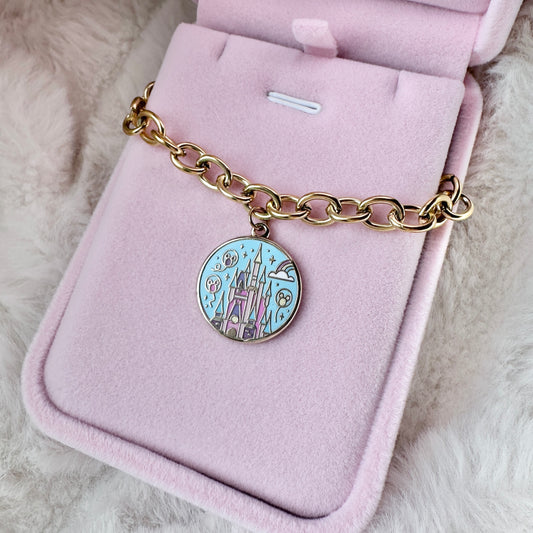 Enamel MK/DLR castle bracelet