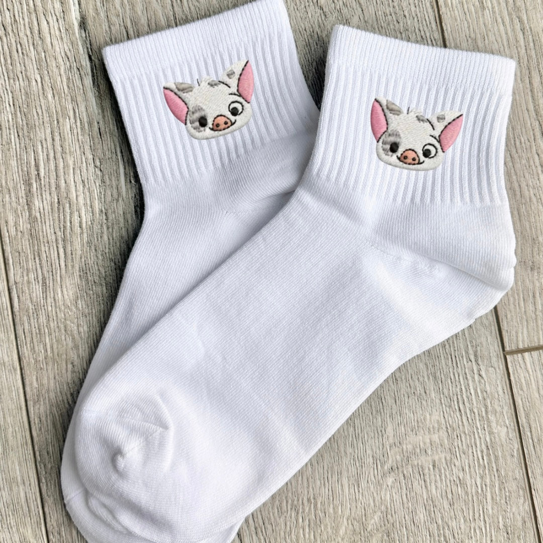 Embroidered Pua socks