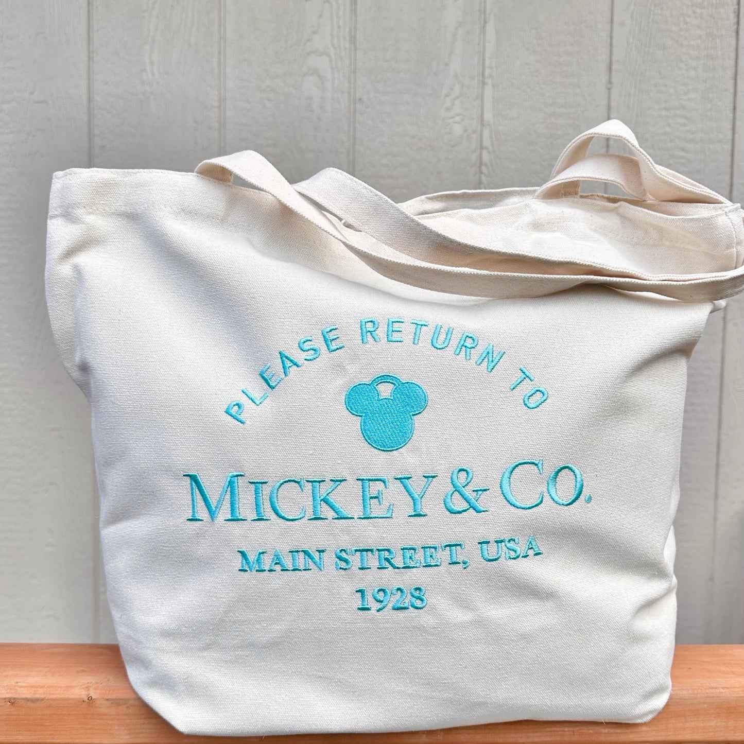 Mickey and Co. Embroidered canvas tote