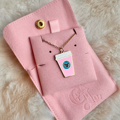Mickey Coffee charm necklace