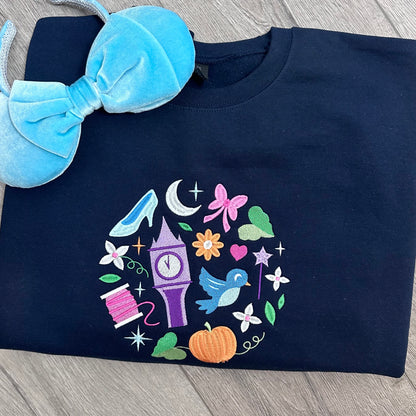 Embroidered canvas tote