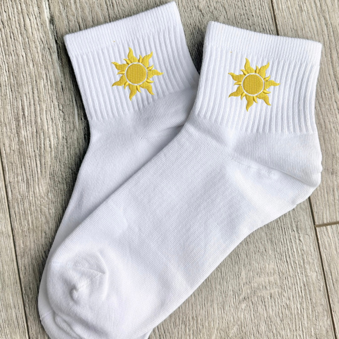 Embroidered sun socks