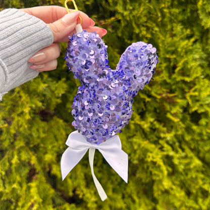 Sequin Mouse Balloon bag charm