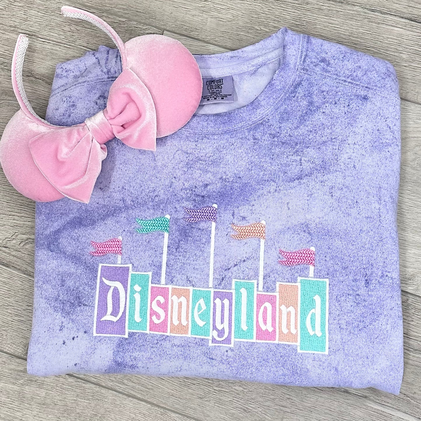 Spring/Summer tie dye Disneyland sign