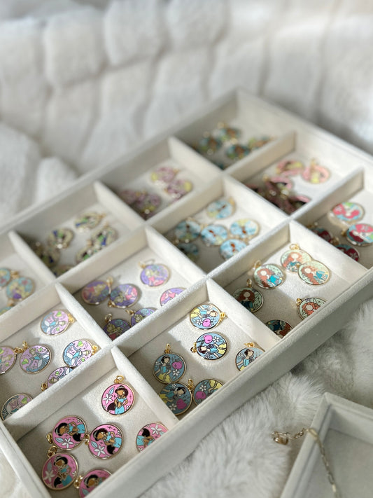 Princess Charm only (will be added to necklace with necklace purchase)